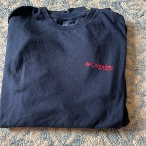 Navy Men’s Columbia PHG patriotic long sleeve tee-M